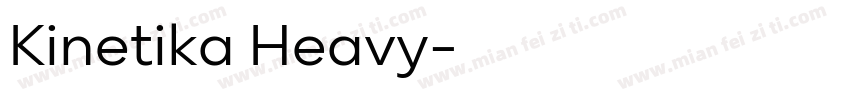 Kinetika Heavy字体转换